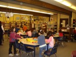 Waiting at the Nestor School Library for a Cell Phone call from Cornell!